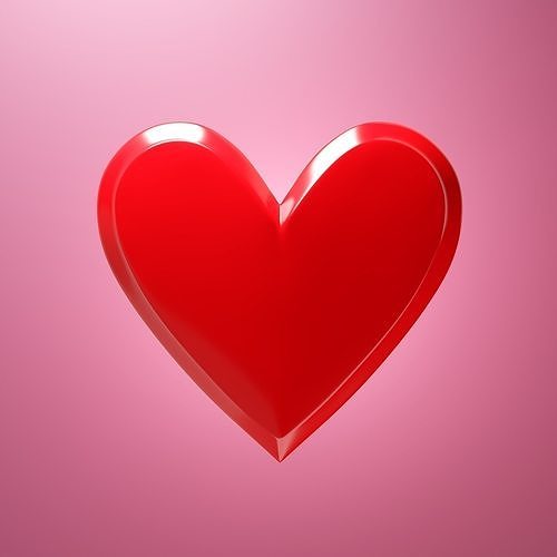 Emoji heart 3D model