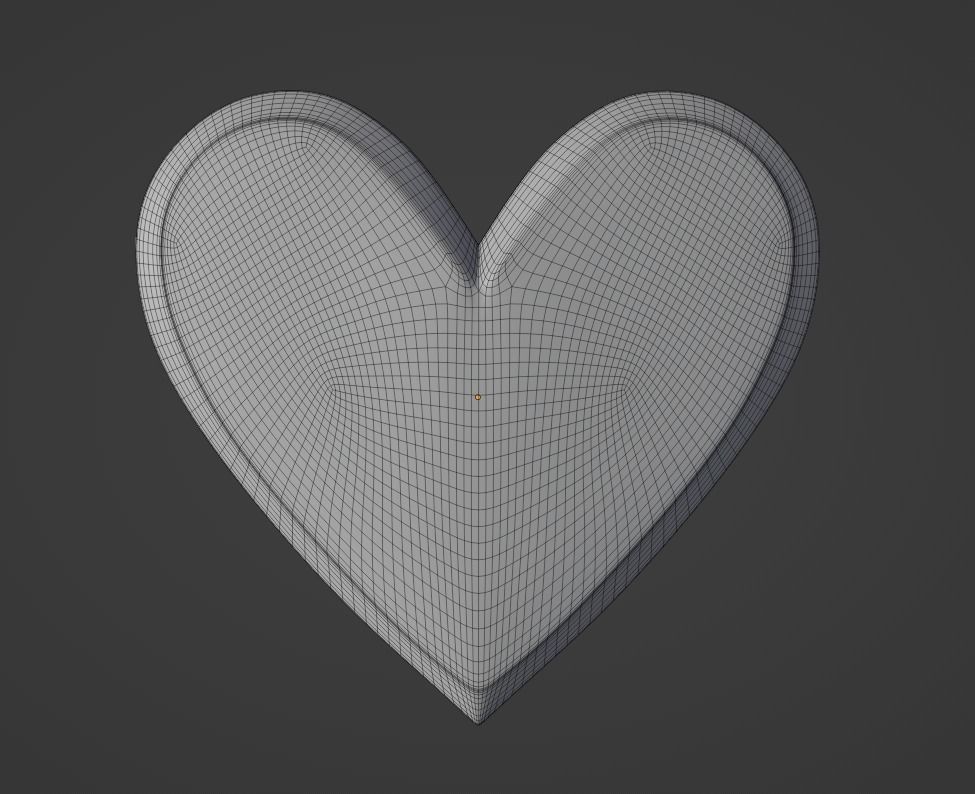 Emoji heart 3D model_4