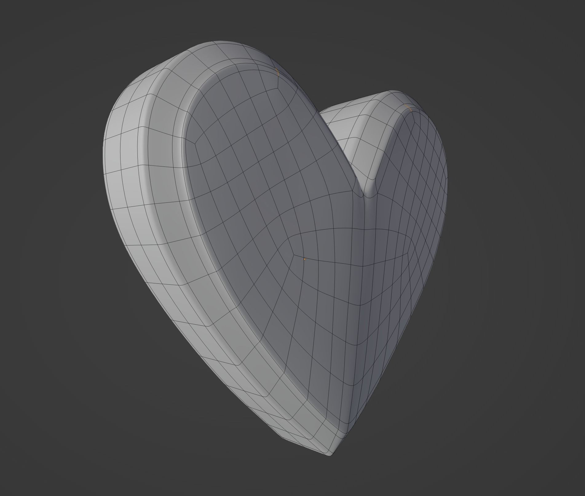 Emoji heart 3D model_2