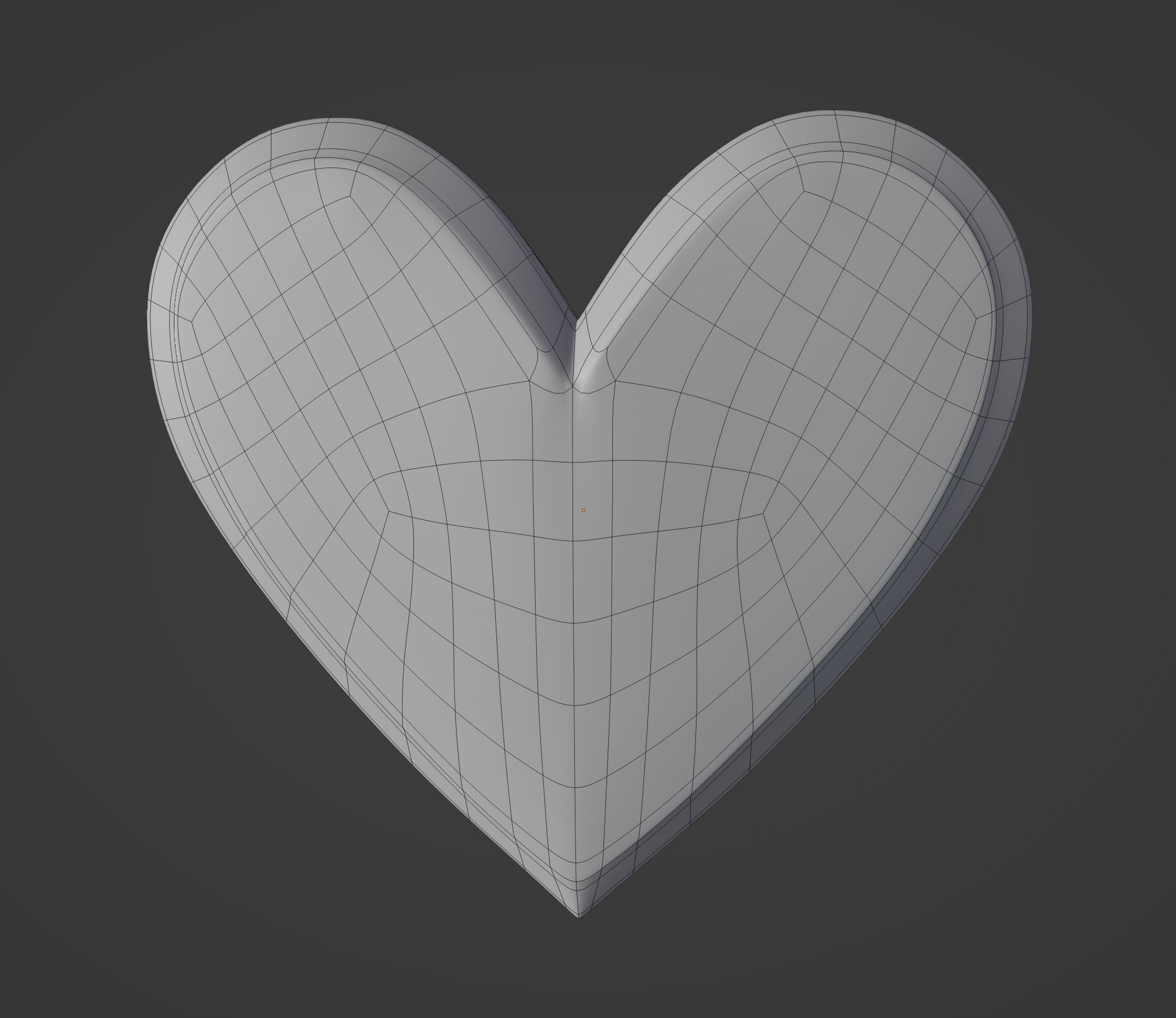 Emoji heart 3D model_3