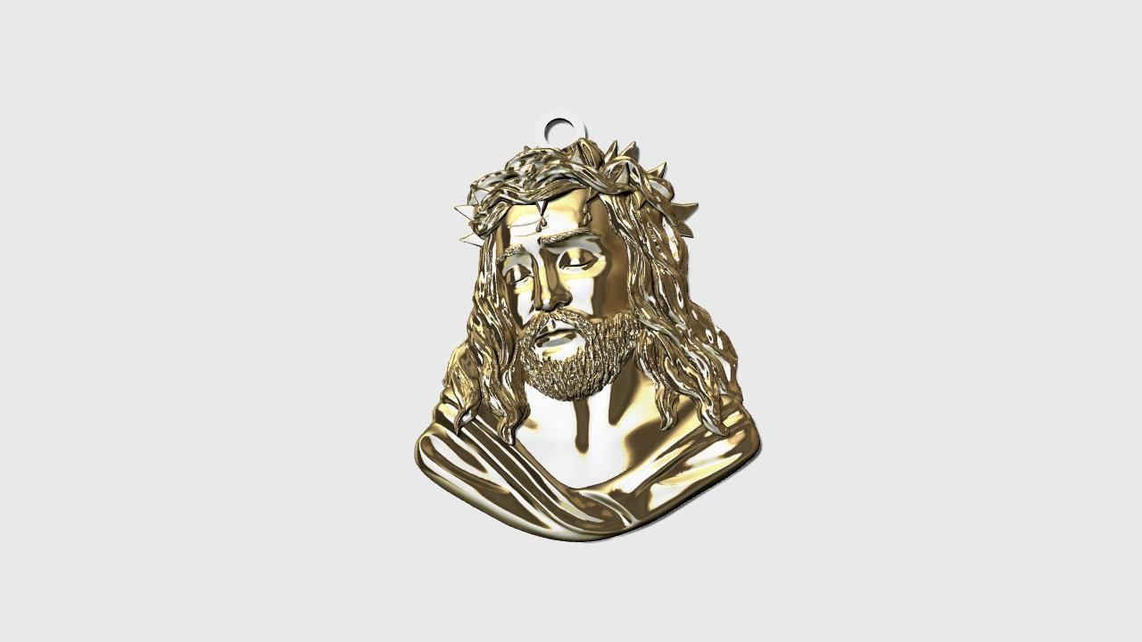 DIJE DE EL ROSTRO DE JESUS CRISTO  3D print model_3