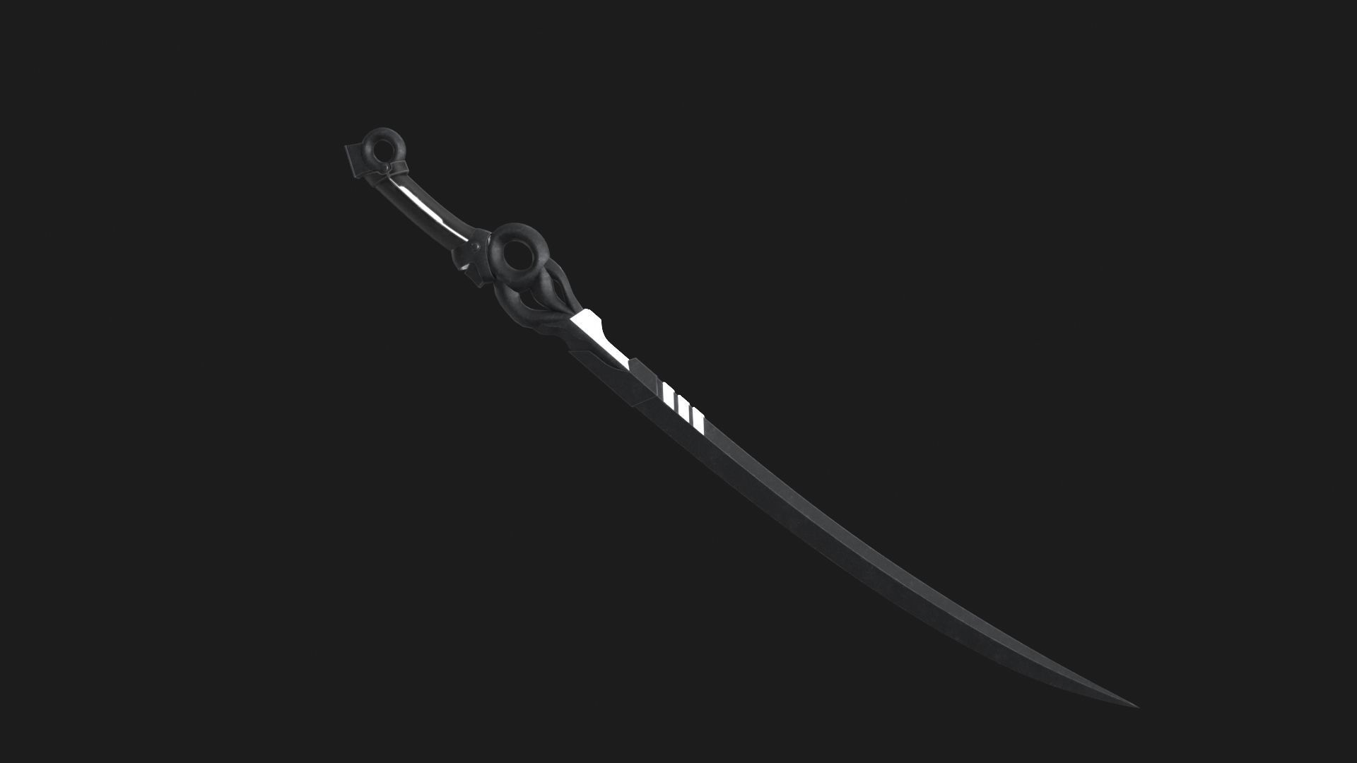 Fantasy Sci-Fi Sword v2 Low-poly 3D model_12
