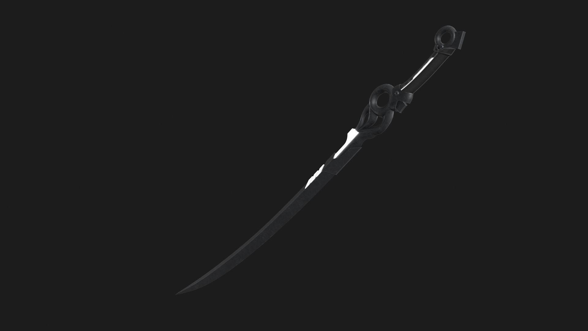 Fantasy Sci-Fi Sword v2 Low-poly 3D model_16