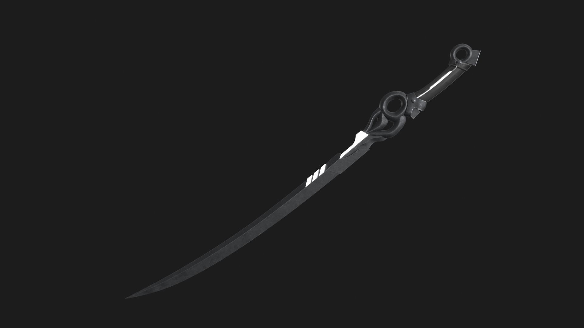 Fantasy Sci-Fi Sword v2 Low-poly 3D model_8