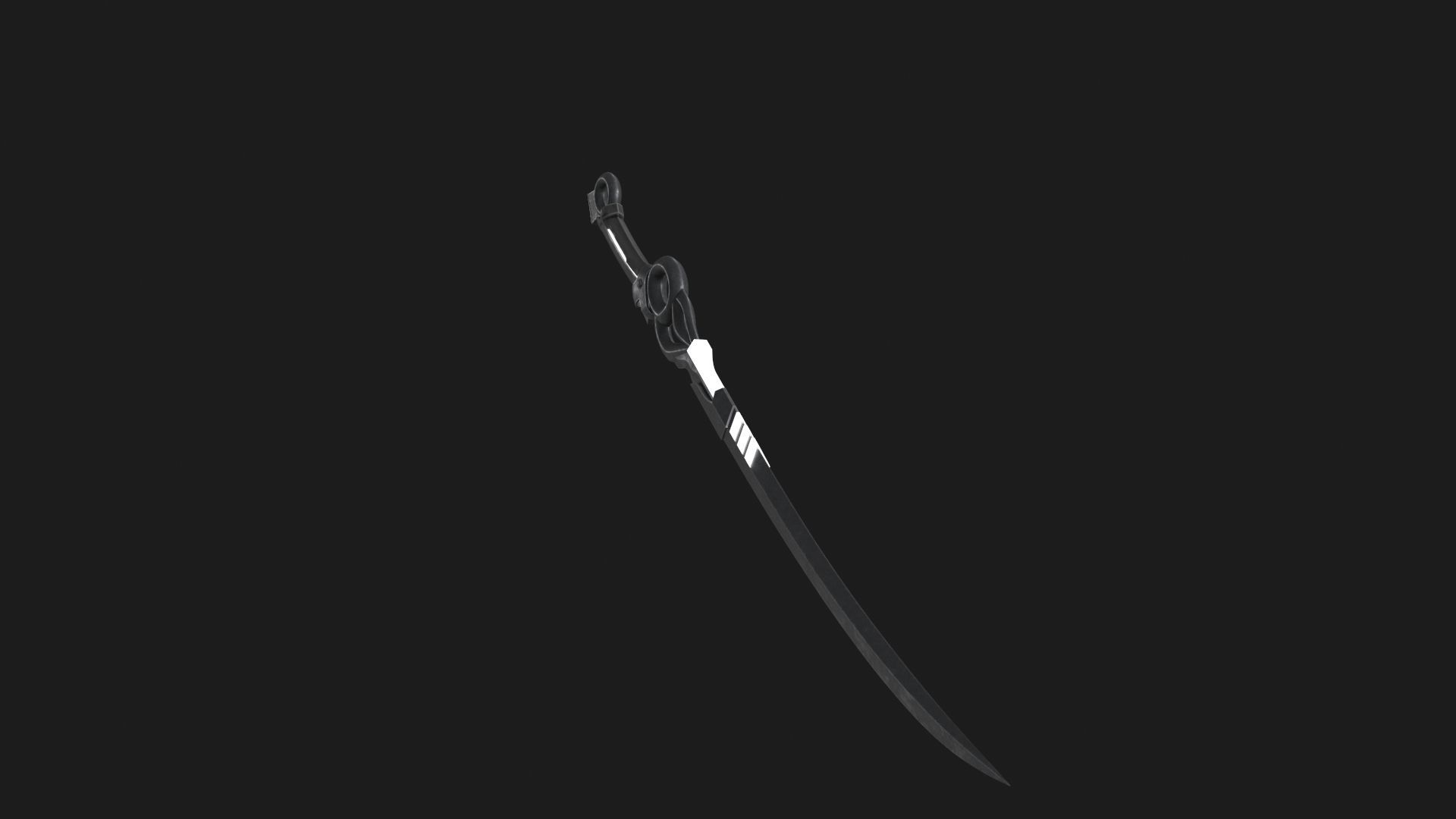 Fantasy Sci-Fi Sword v2 Low-poly 3D model_11