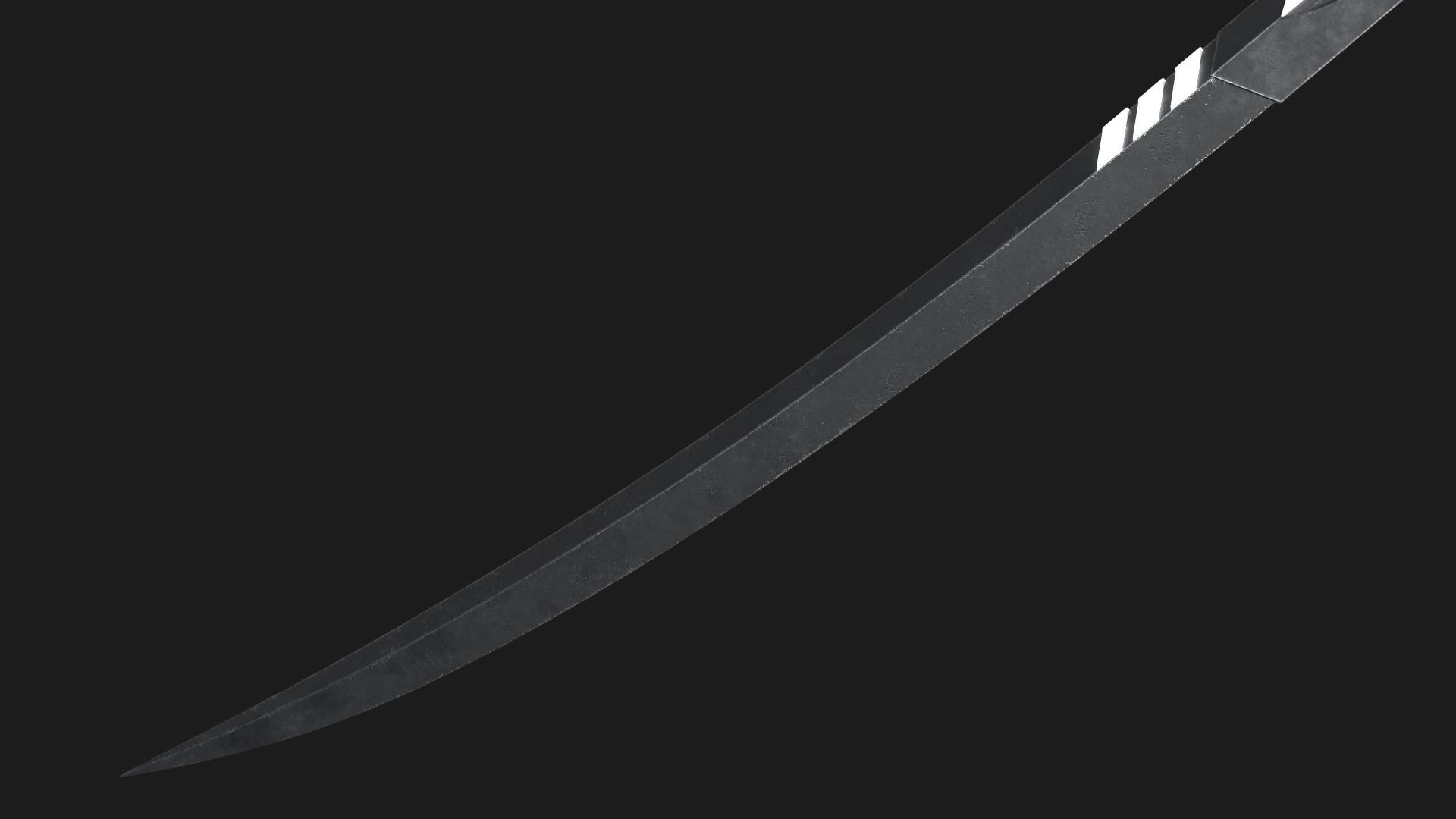 Fantasy Sci-Fi Sword v2 Low-poly 3D model_4