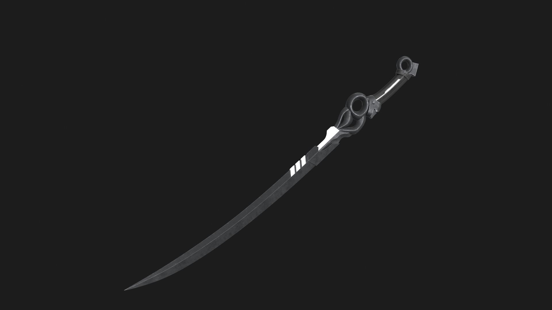 Fantasy Sci-Fi Sword v2 Low-poly 3D model_9