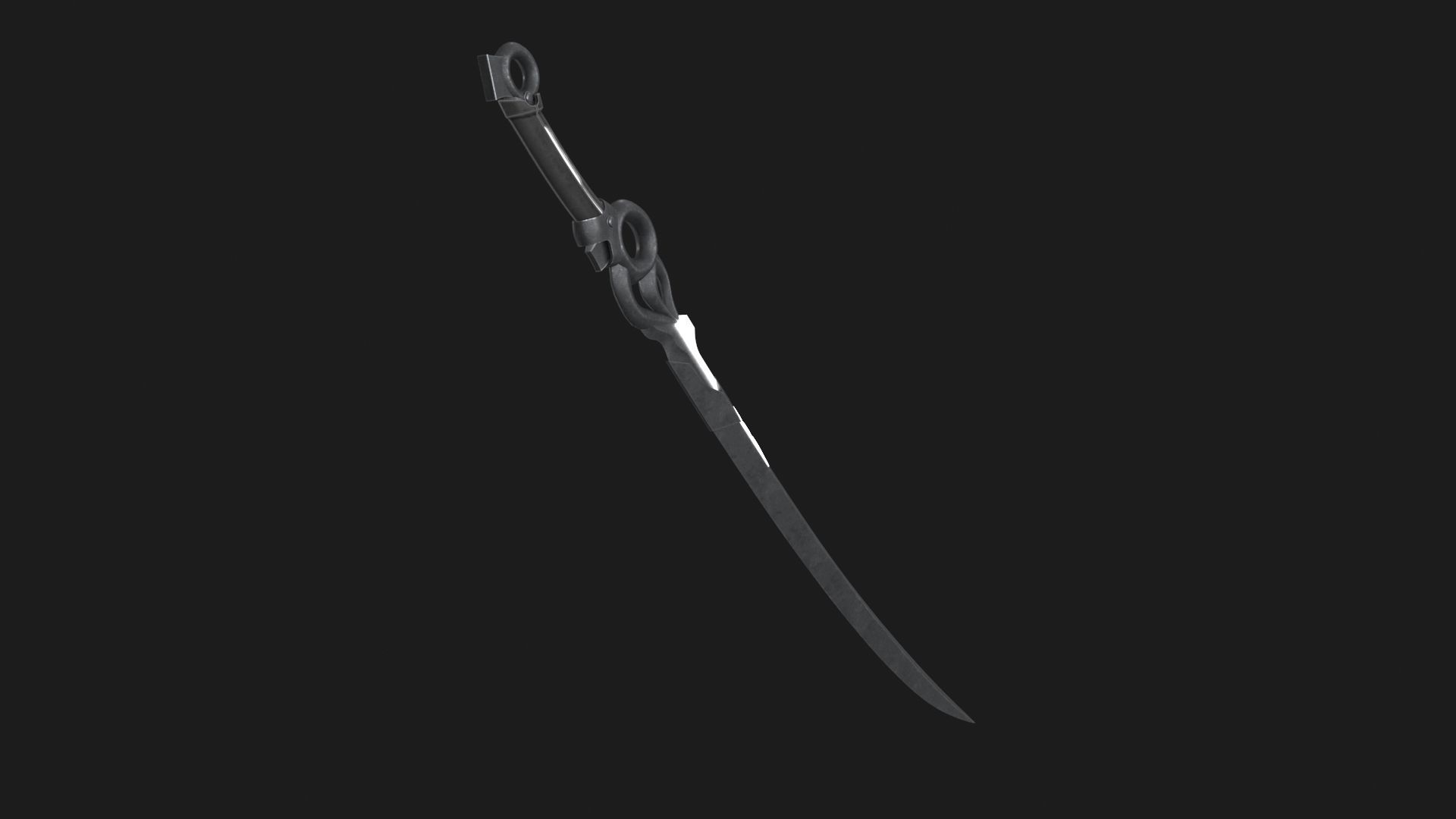 Fantasy Sci-Fi Sword v2 Low-poly 3D model_14