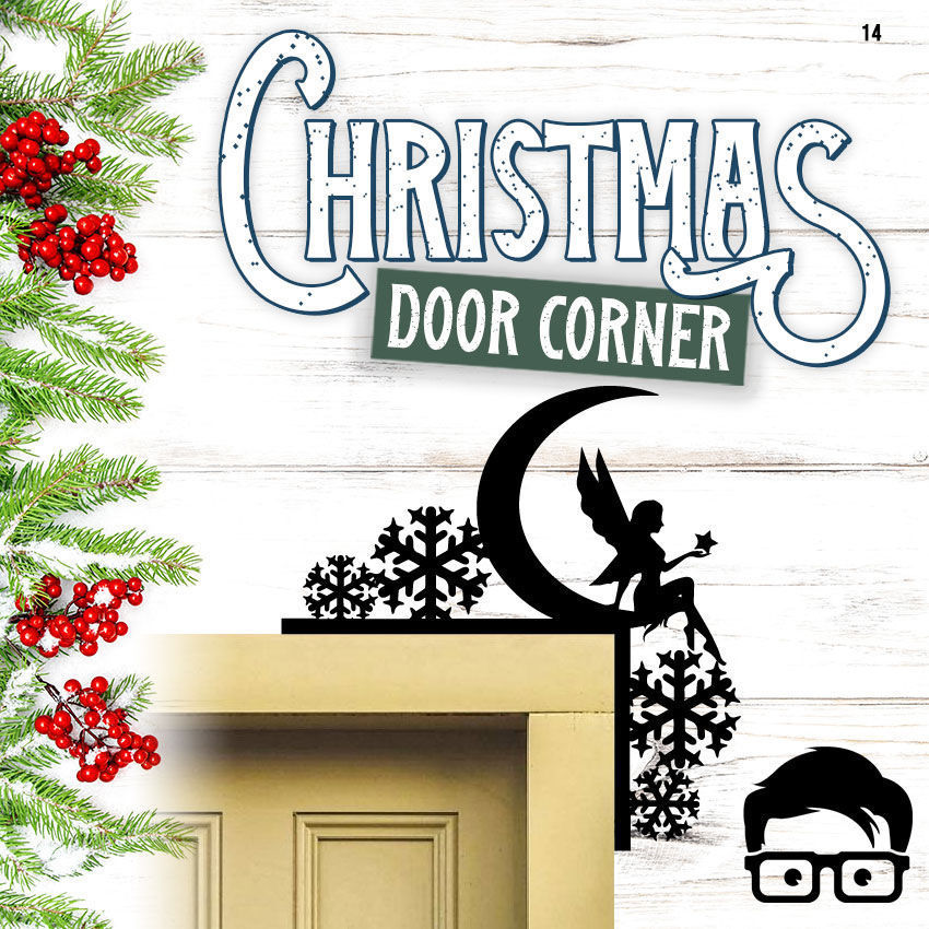 Christmas door corners vol 2 - Multipack of 10 models 3D print model_8