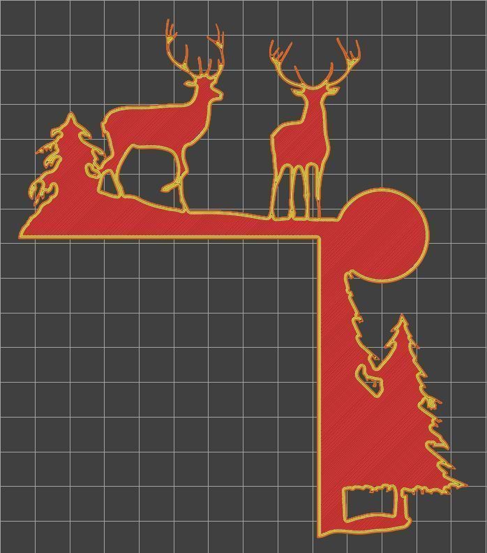 Christmas door corners vol 2 - Multipack of 10 models 3D print model_17