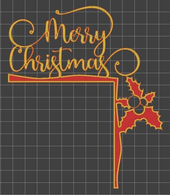 Christmas door corners vol 2 - Multipack of 10 models 3D print model_11