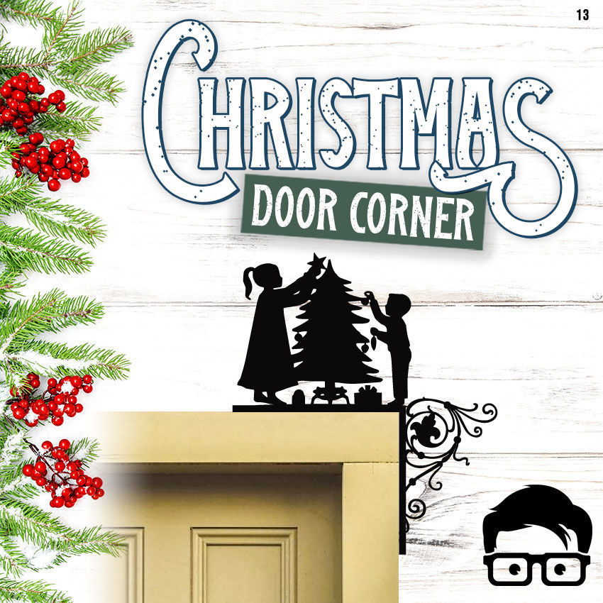 Christmas door corners vol 2 - Multipack of 10 models 3D print model_6