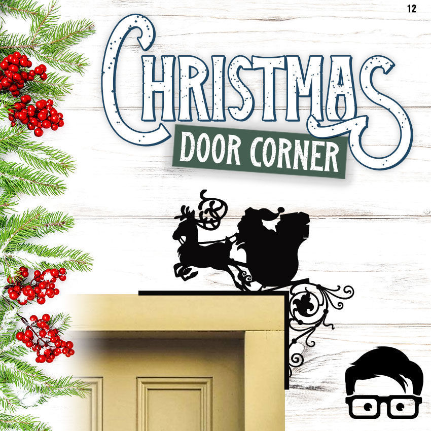 Christmas door corners vol 2 - Multipack of 10 models 3D print model_4