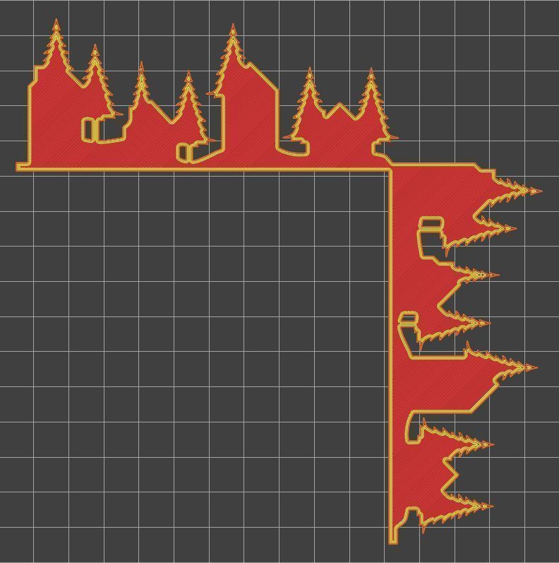 Christmas door corners vol 2 - Multipack of 10 models 3D print model_9