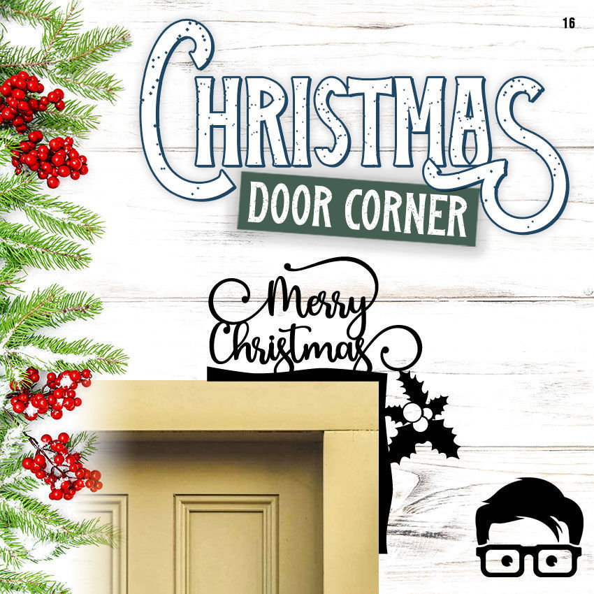 Christmas door corners vol 2 - Multipack of 10 models 3D print model_12