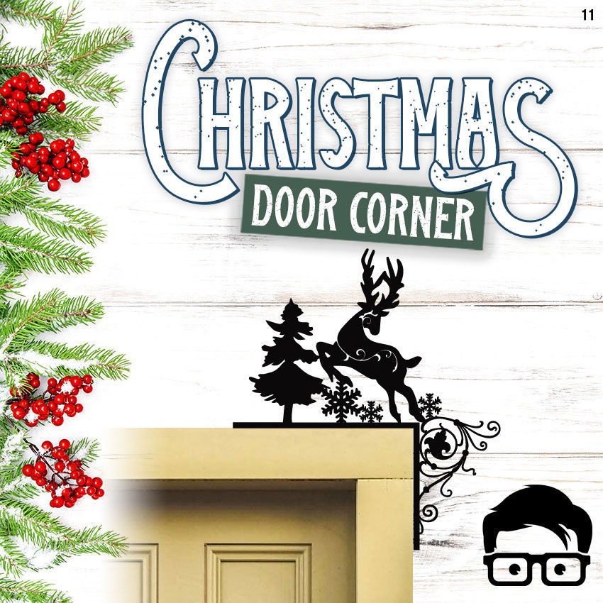 Christmas door corners vol 2 - Multipack of 10 models 3D print model_2