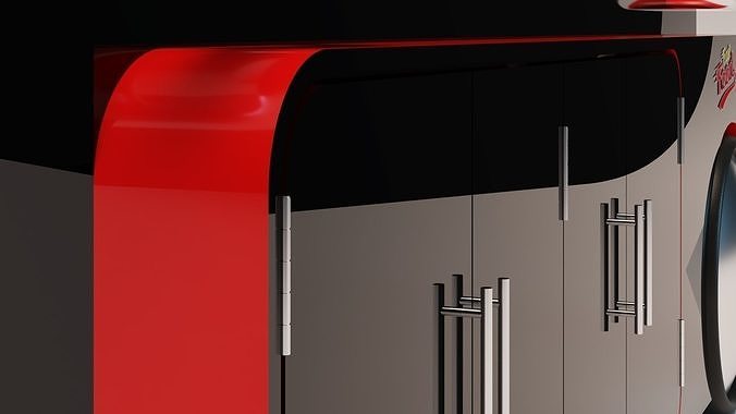Food Cart Model 3D model 4
