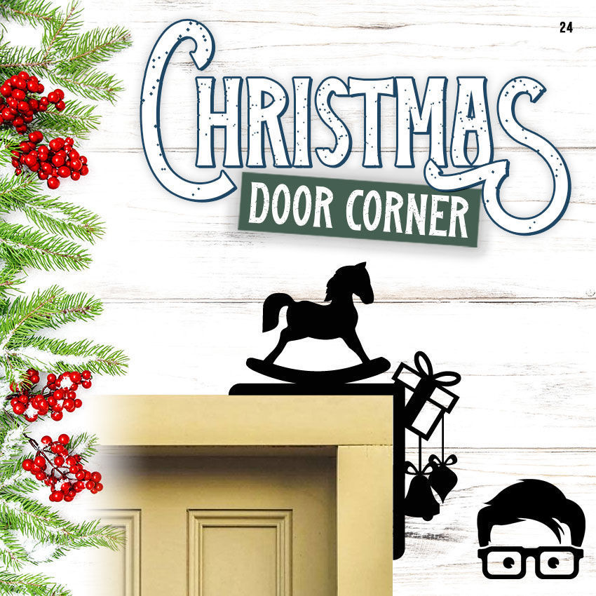 Christmas door corners vol 3 - Multipack of 10 models 3D print model_8