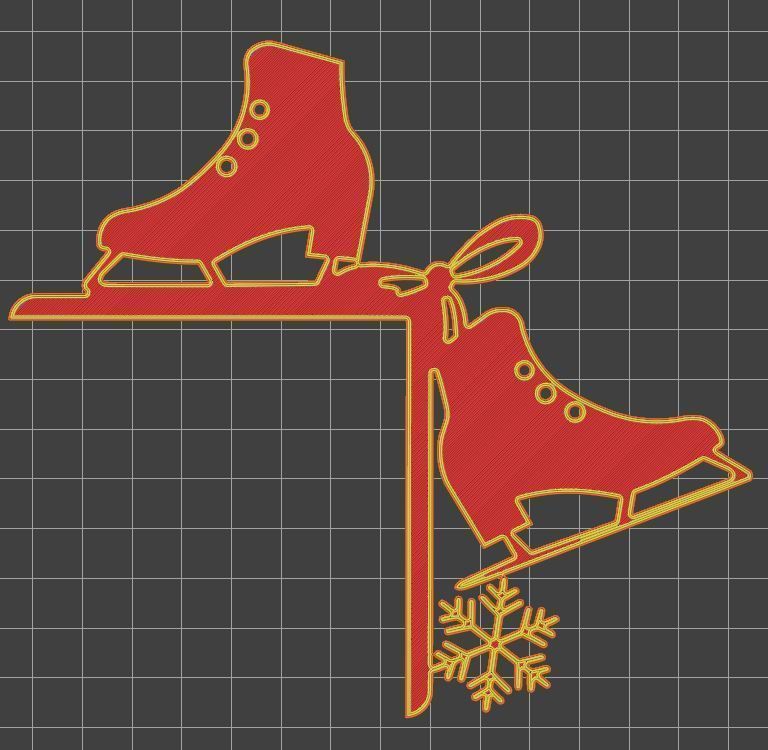 Christmas door corners vol 3 - Multipack of 10 models 3D print model_5