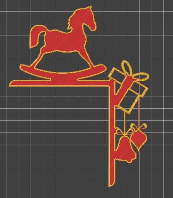 Christmas door corners vol 3 - Multipack of 10 models 3D print model_7