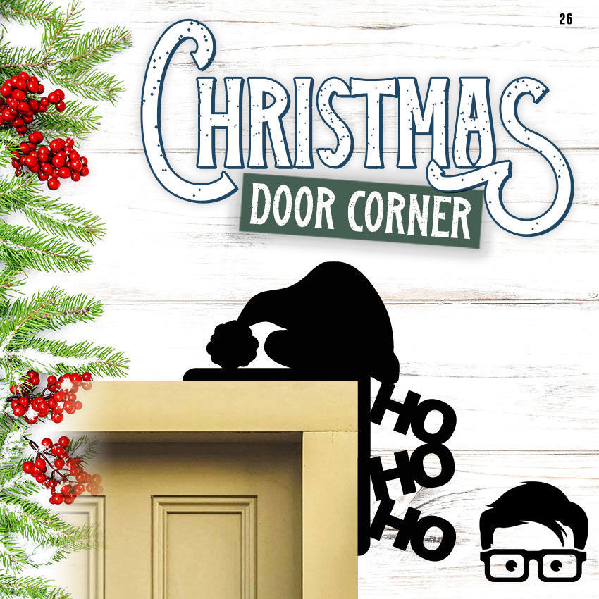 Christmas door corners vol 3 - Multipack of 10 models 3D print model_12