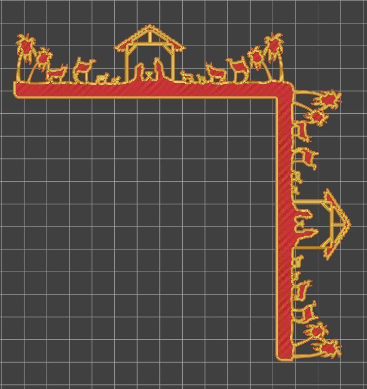 Christmas door corners vol 3 - Multipack of 10 models 3D print model_17