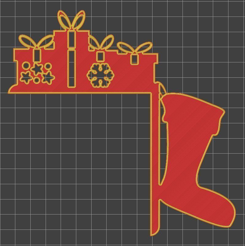 Christmas door corners vol 3 - Multipack of 10 models 3D print model_9