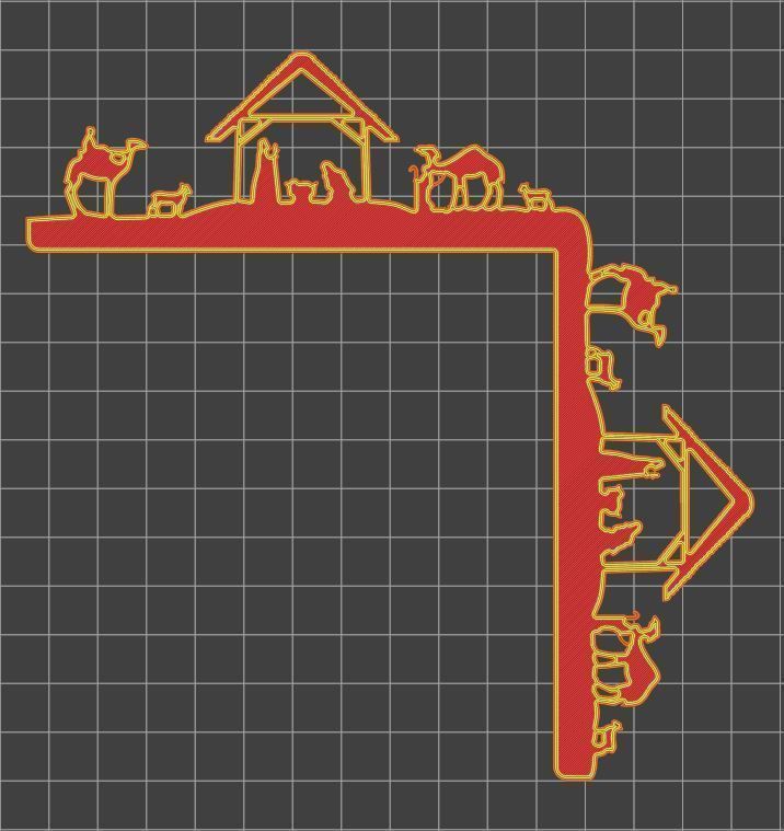 Christmas door corners vol 3 - Multipack of 10 models 3D print model_19