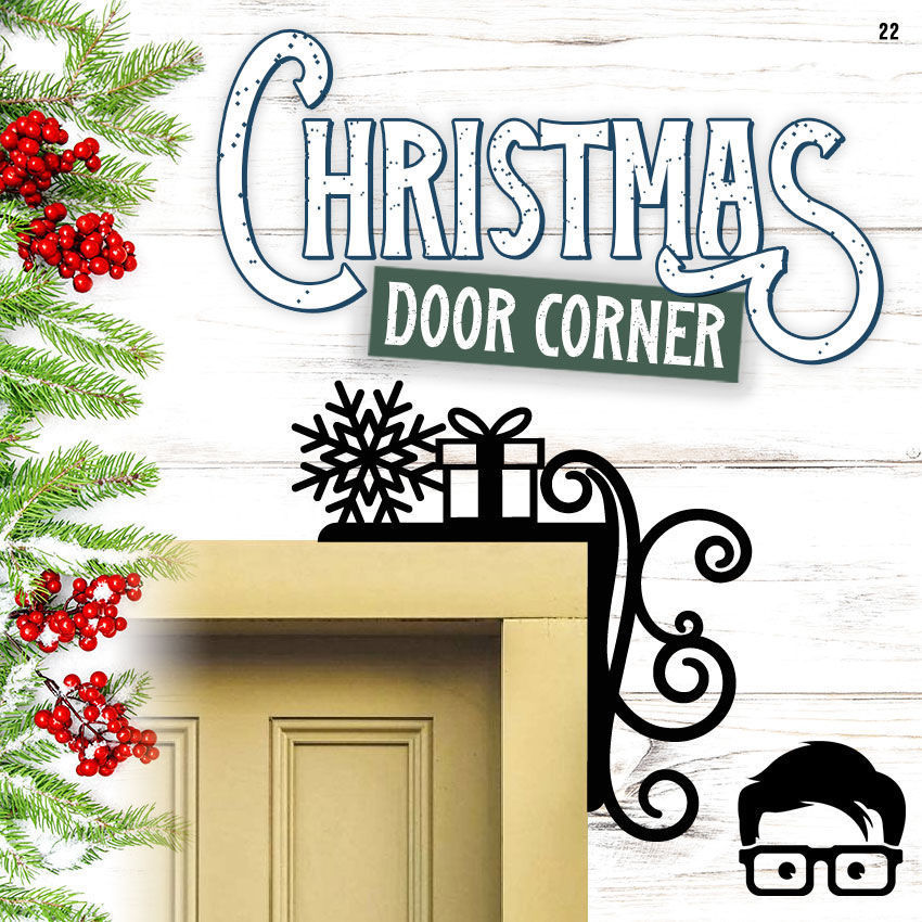 Christmas door corners vol 3 - Multipack of 10 models 3D print model_4