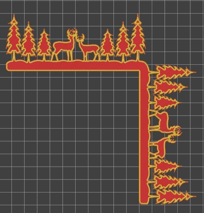 Christmas door corners vol 4 - Multipack of 10 models 3D print model_11