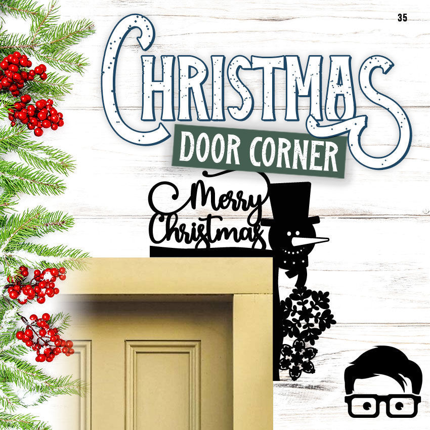 Christmas door corners vol 4 - Multipack of 10 models 3D print model_10