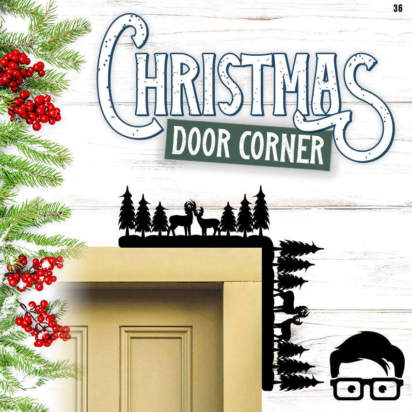 Christmas door corners vol 4 - Multipack of 10 models 3D print model_12