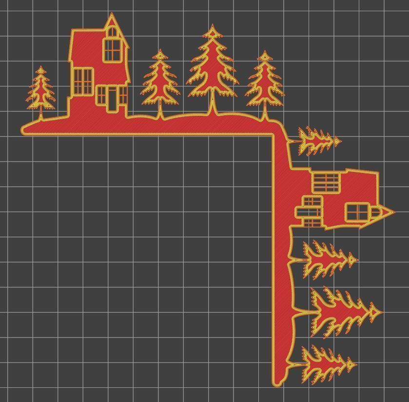 Christmas door corners vol 4 - Multipack of 10 models 3D print model_17