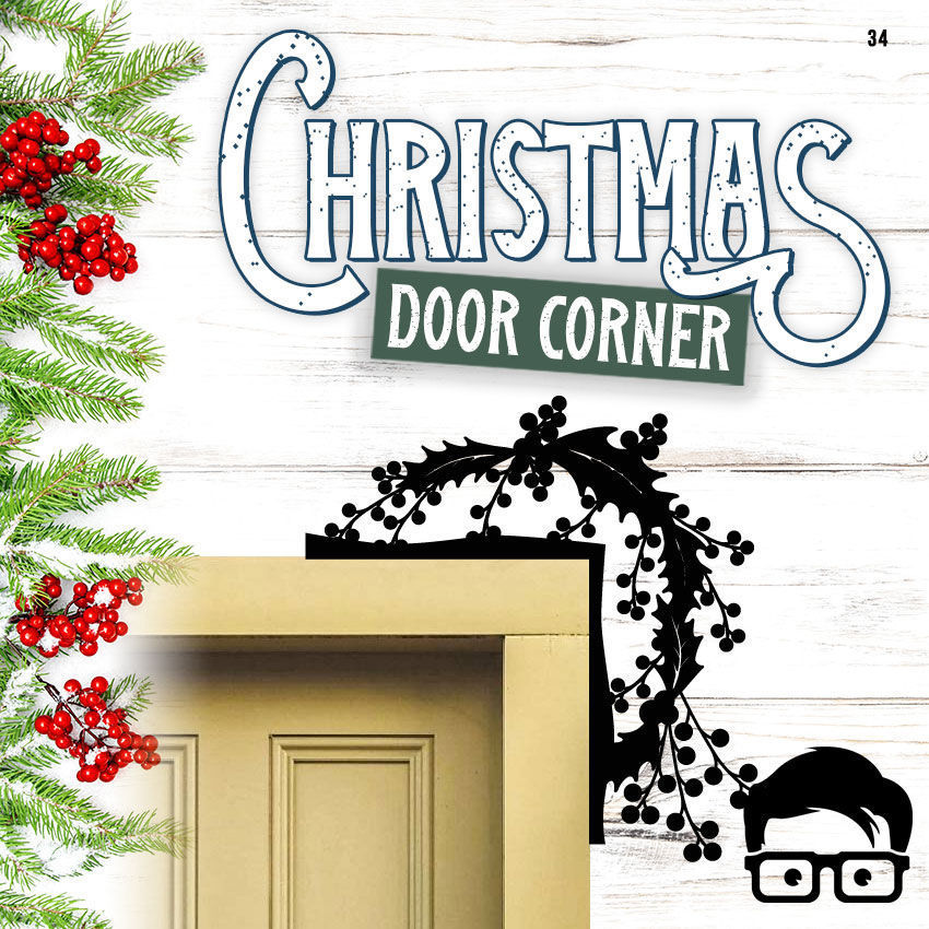 Christmas door corners vol 4 - Multipack of 10 models 3D print model_8