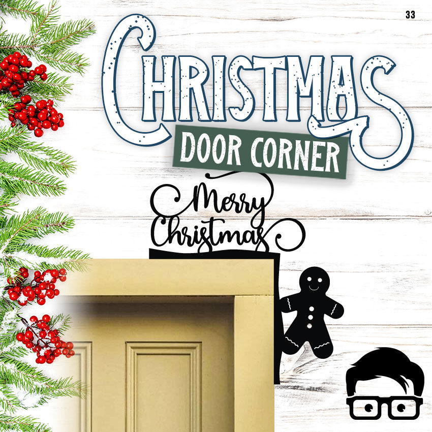 Christmas door corners vol 4 - Multipack of 10 models 3D print model_6