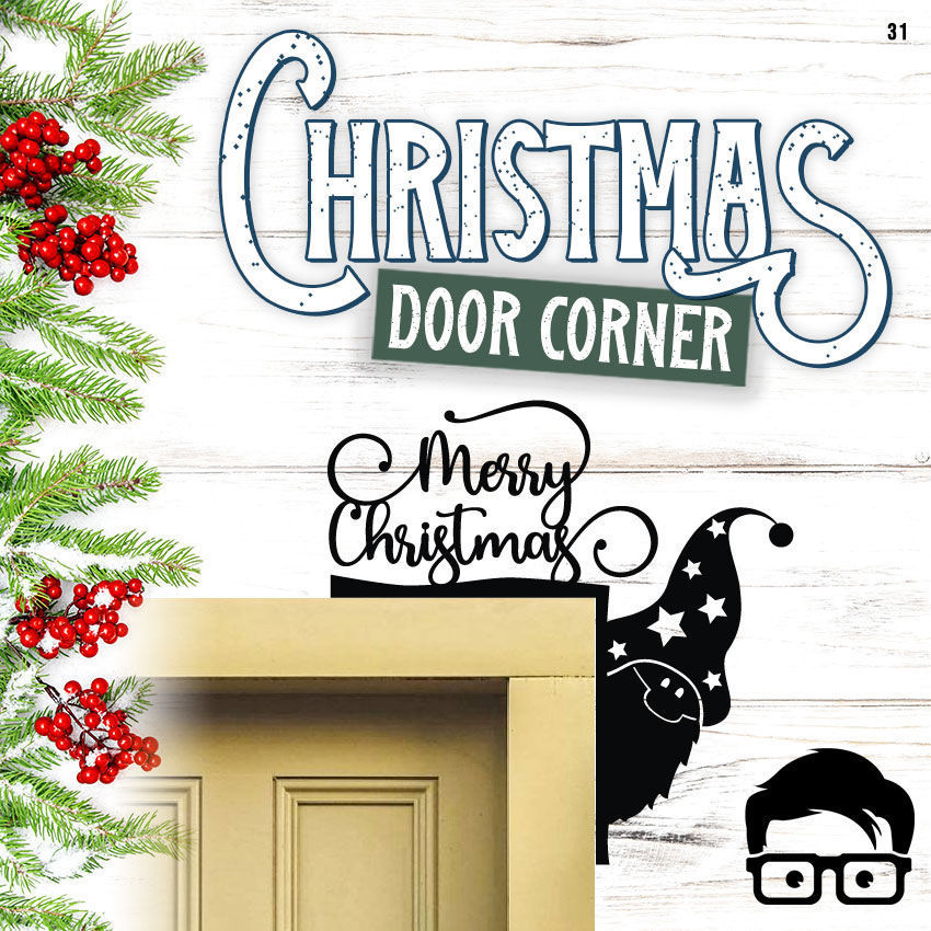 Christmas door corners vol 4 - Multipack of 10 models 3D print model_2