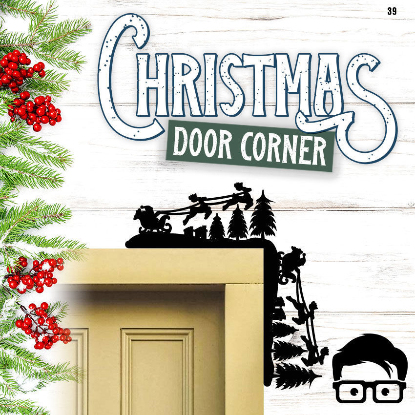 Christmas door corners vol 4 - Multipack of 10 models 3D print model_16