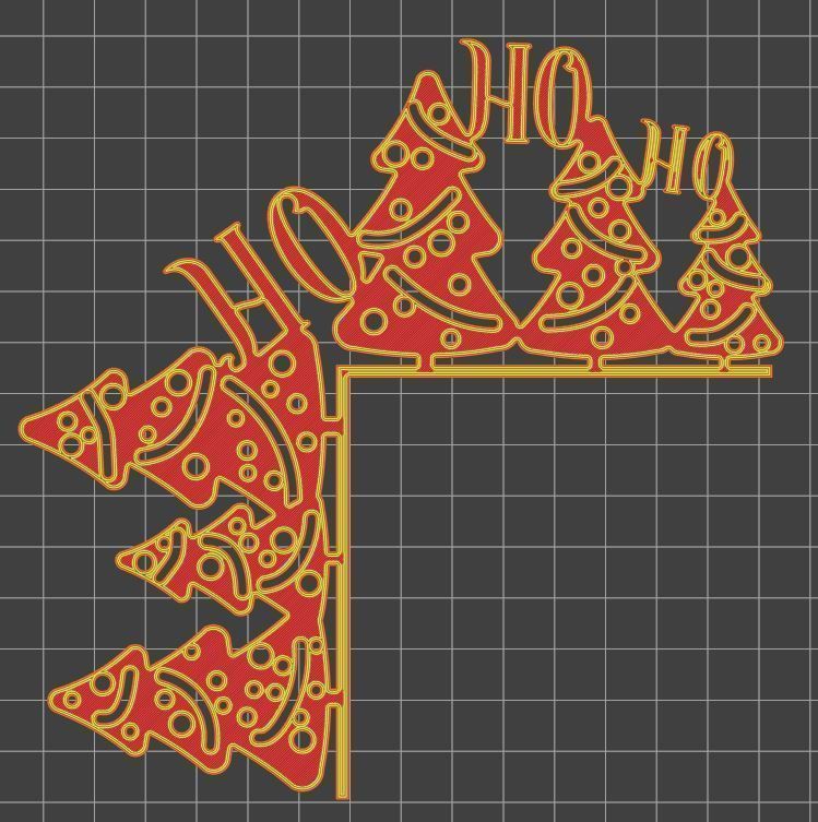 Christmas door corners vol 5 - Multipack of 8 models 3D print model_13