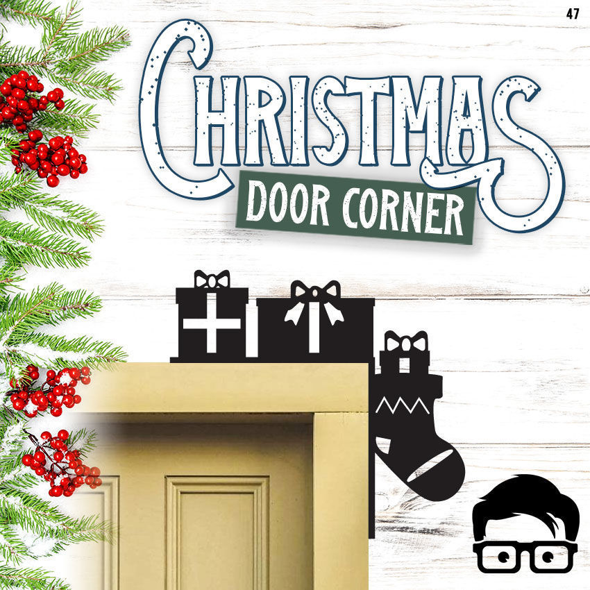 Christmas door corners vol 5 - Multipack of 8 models 3D print model_10
