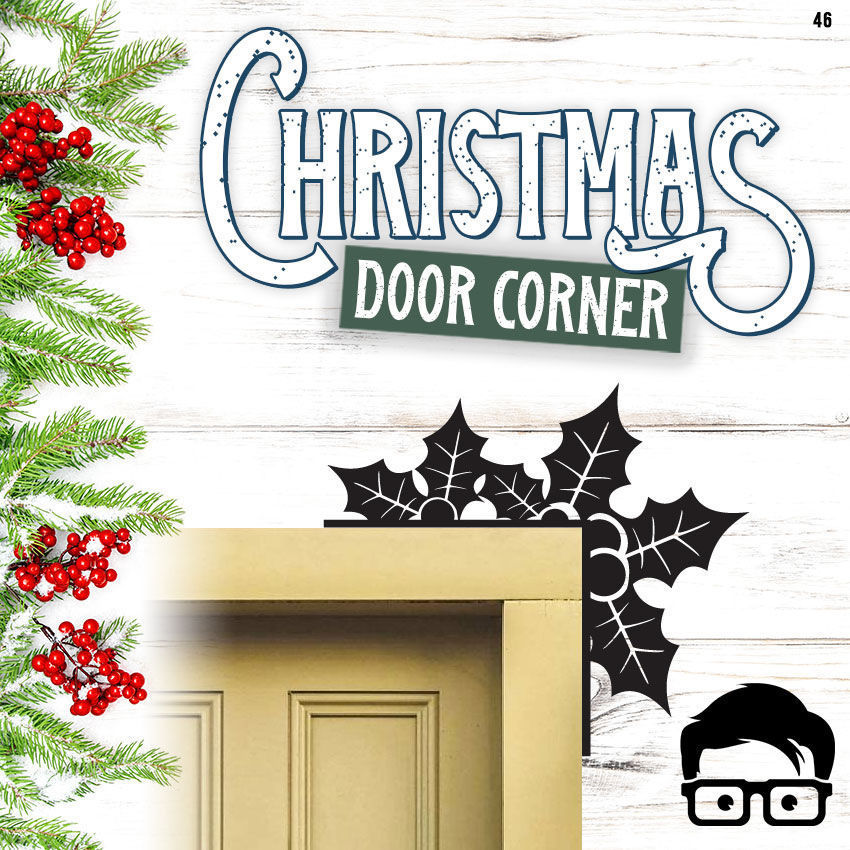 Christmas door corners vol 5 - Multipack of 8 models 3D print model_8