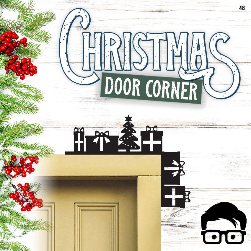 Christmas door corners vol 5 - Multipack of 8 models 3D print model_12