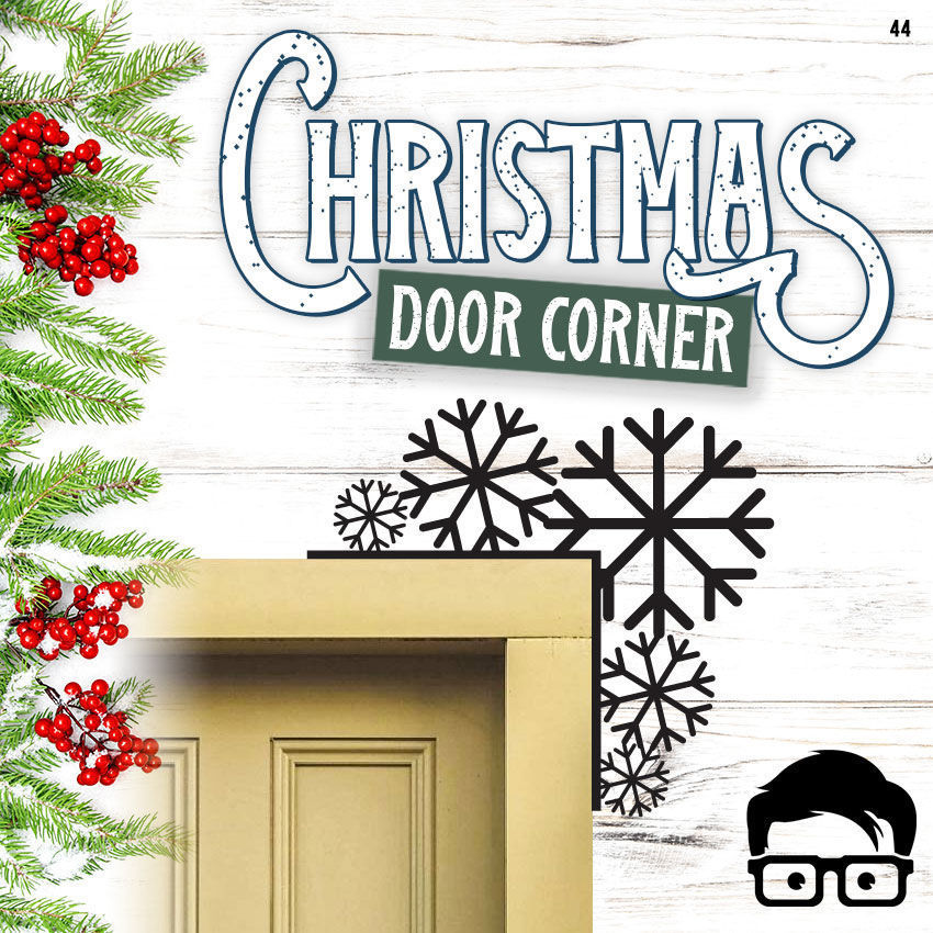 Christmas door corners vol 5 - Multipack of 8 models 3D print model_4