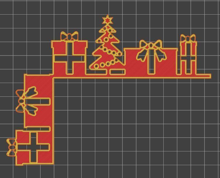 Christmas door corners vol 5 - Multipack of 8 models 3D print model_11