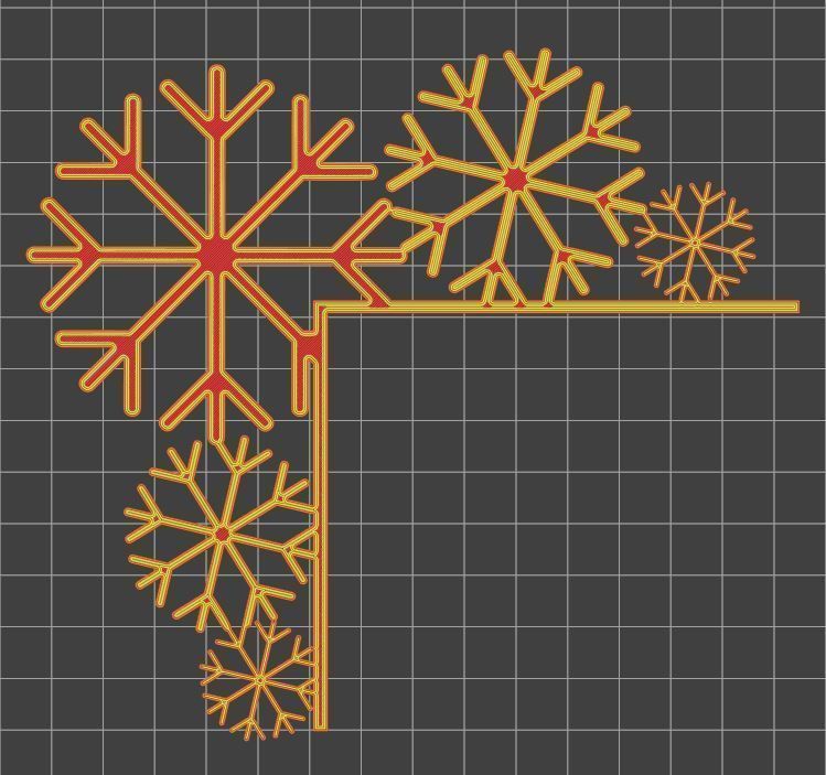 Christmas door corners vol 5 - Multipack of 8 models 3D print model_3