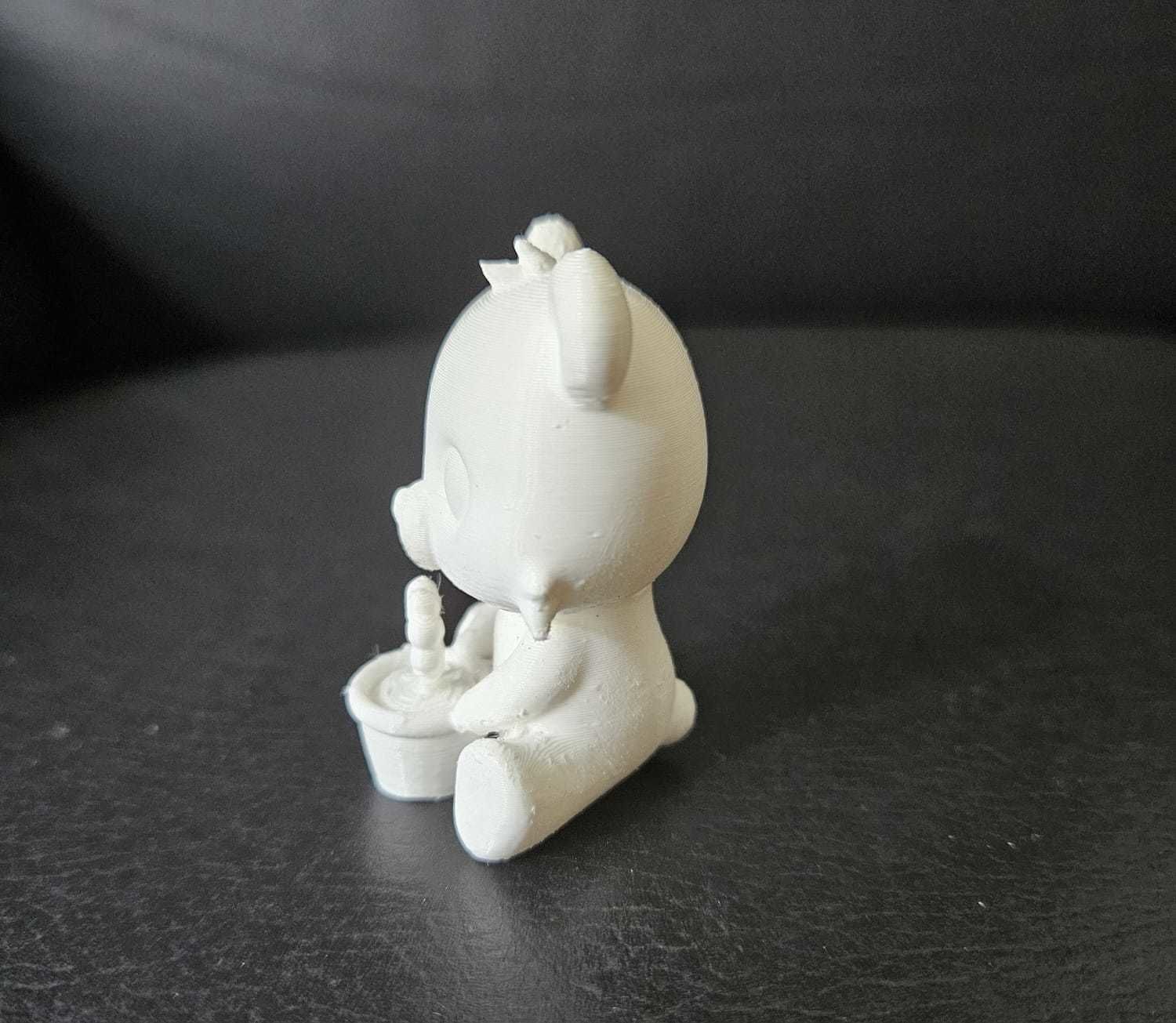 Bear Flower 3D print model_7