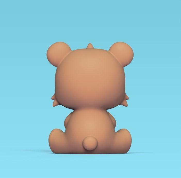 Bear Flower 3D print model_4