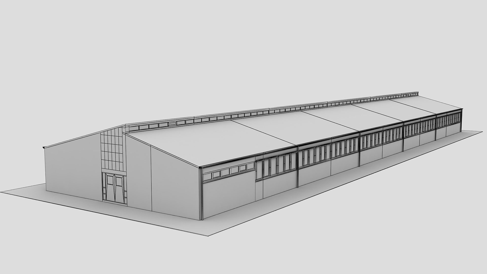 Realistic European City Block Building 3d model 01 3D model_18