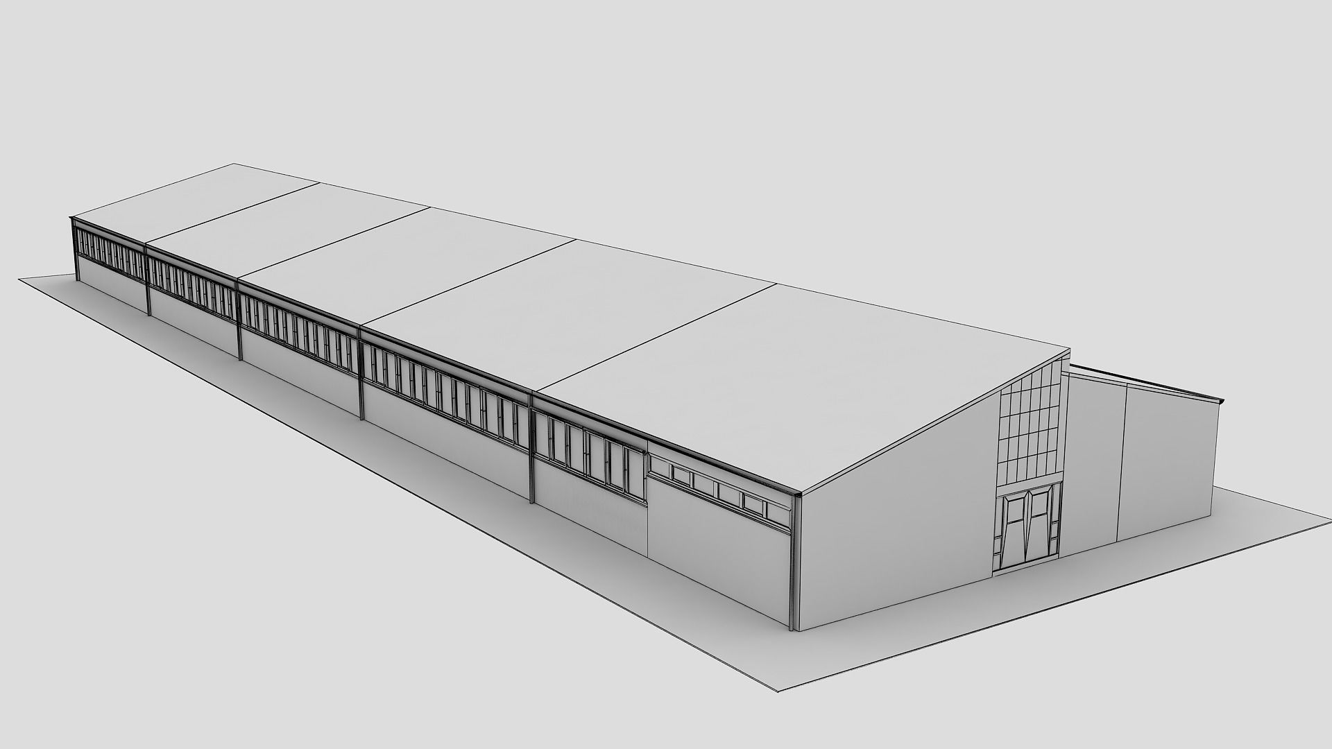 Realistic European City Block Building 3d model 01 3D model_17