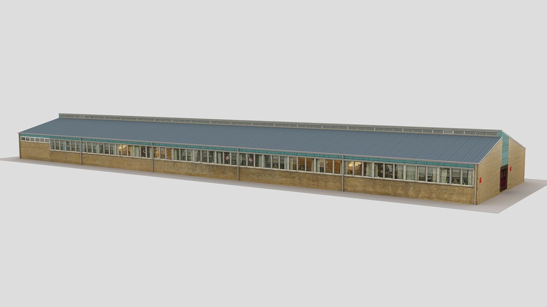 Realistic European City Block Building 3d model 01 3D model_9