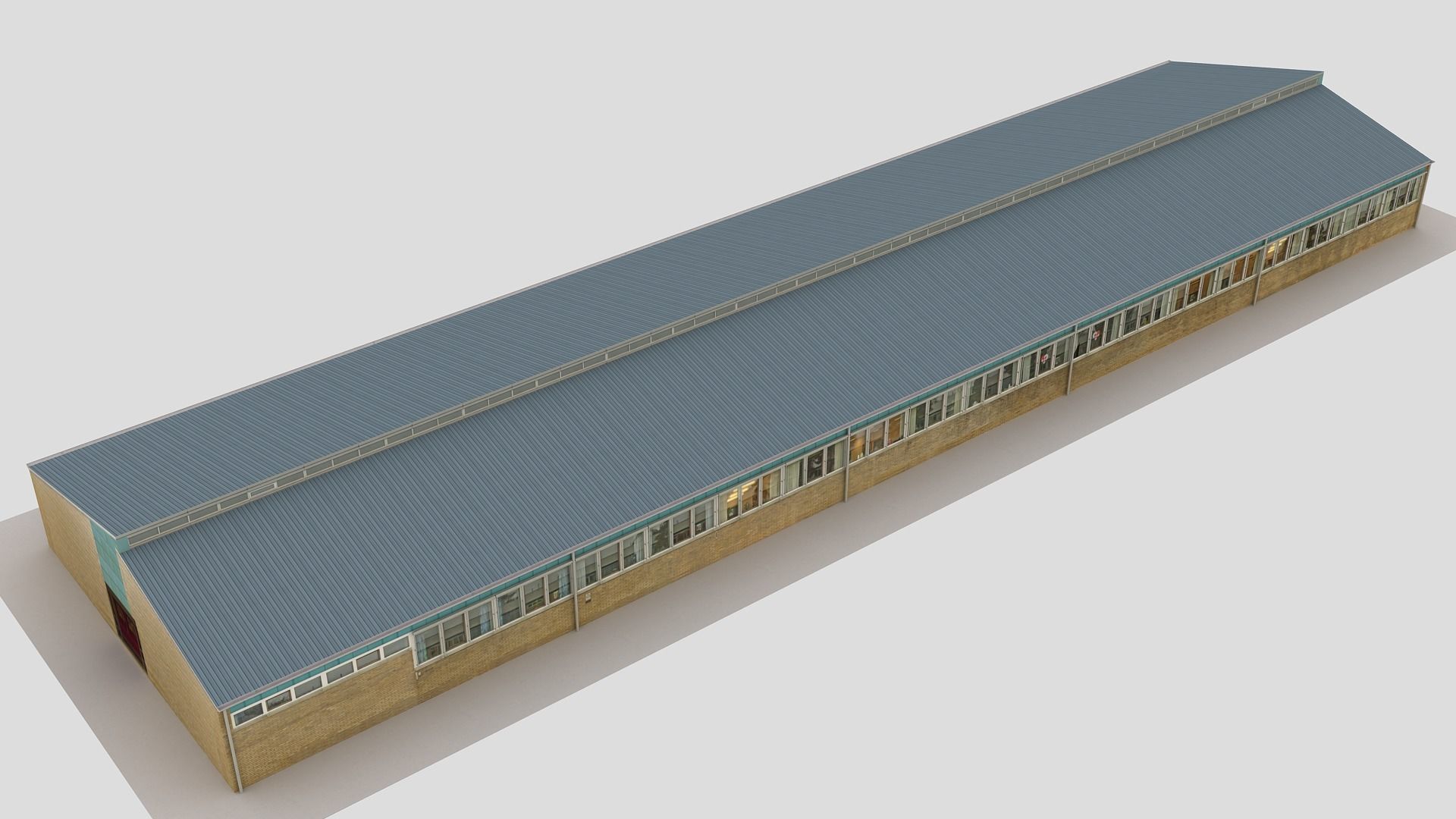 Realistic European City Block Building 3d model 01 3D model_5